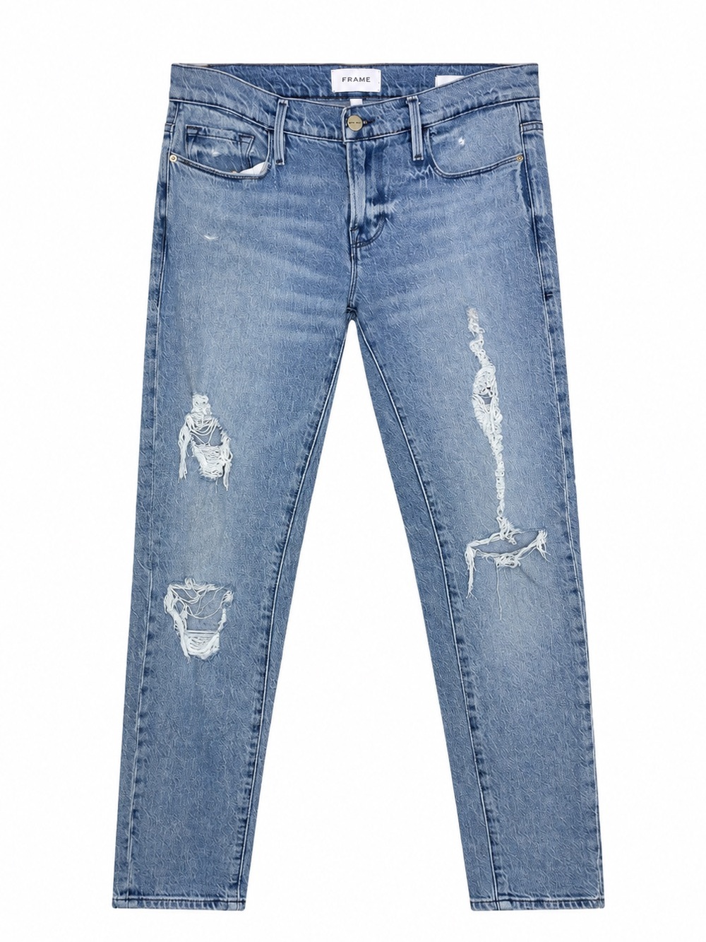 FRAME Le Garcon Jeans in Beldon Rips Size 26 2 Revolve Mid Rise Slim Boyfriend